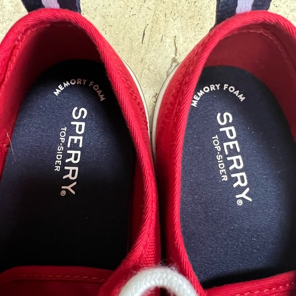 Sperry Red Top-Sider Memory Foam Women’s Shoes Size 8 - Picture 5 of 6